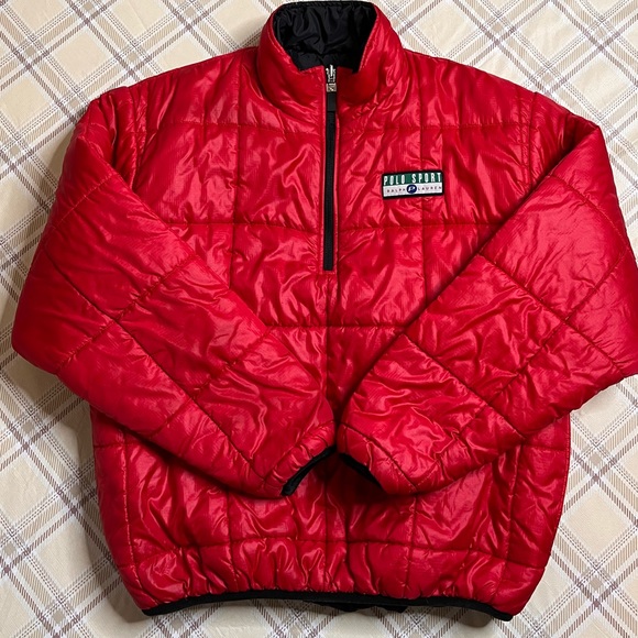 90s Ralph Lauren Polo Sport puffer jacket (reversible) - Picture 2 of 3